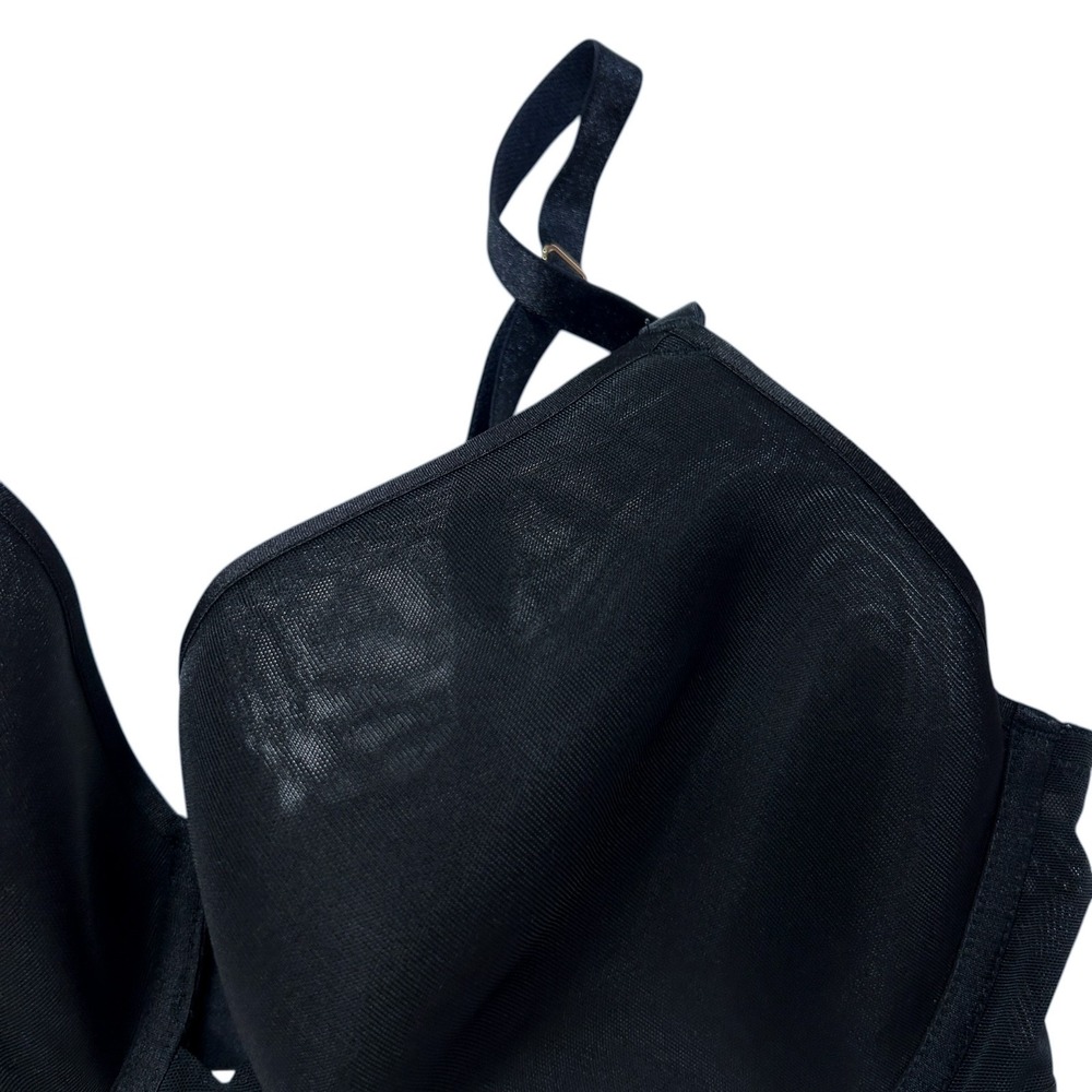 Soma Bra 38D Lightly Lined Perfect Coverage Black Full Coverage Partially Sheer - Picture 6 of 11